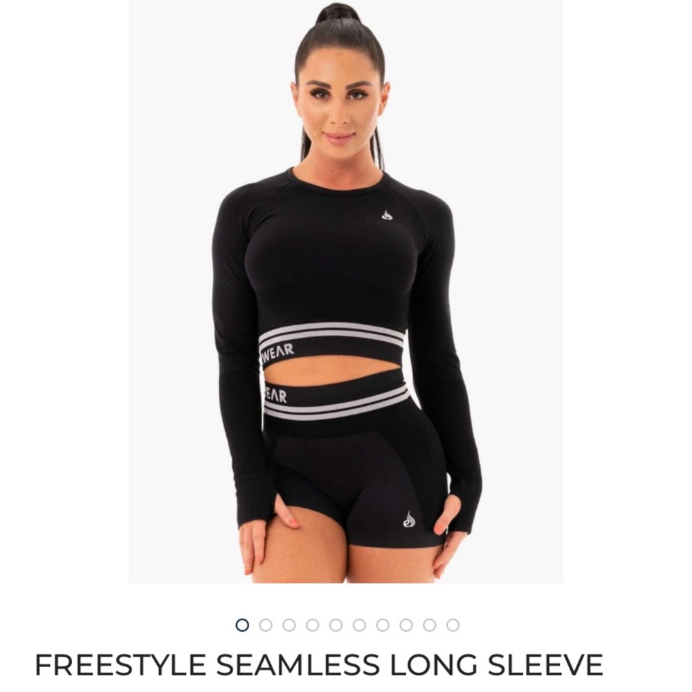 NWT Ryderwear seamless long sleeve crop size M
